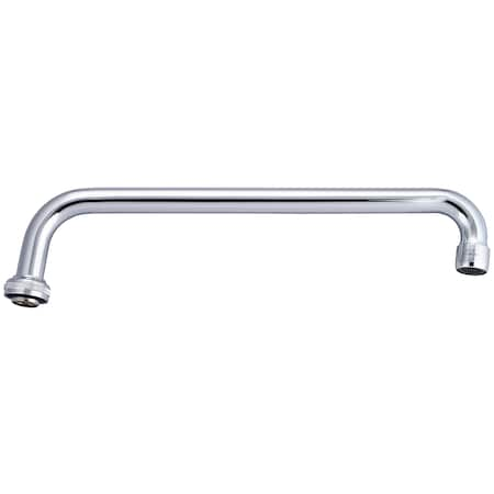 CENTRAL BRASS 12" Swivel Tube Spout With Aerator, Polished Chrome SU-363-LA